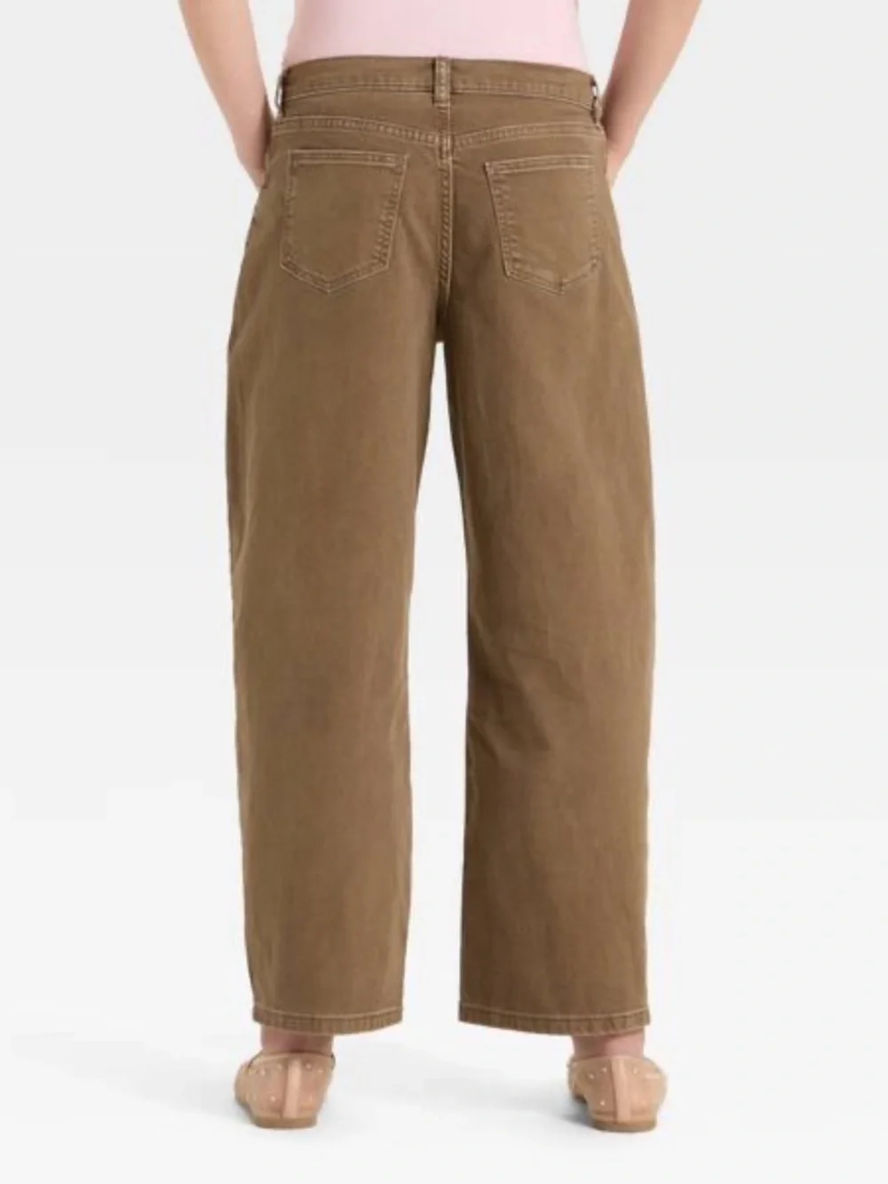 Art Class Girls' Mid-Rise Barrel Leg Jeans
